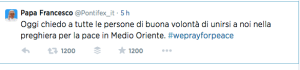 il-tweet-del-papa